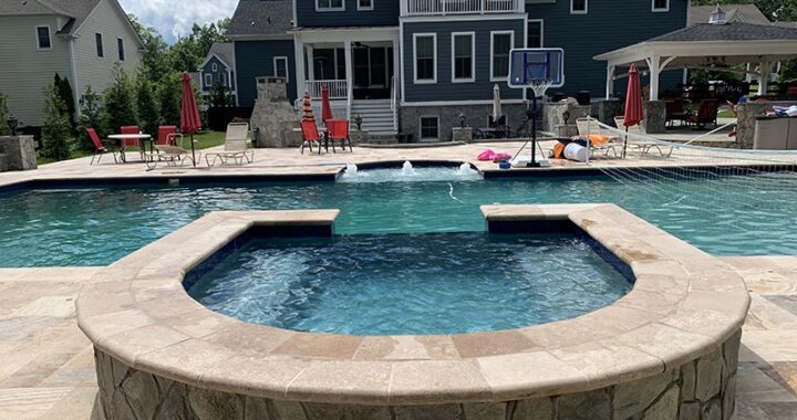 A well-designed above-ground pool