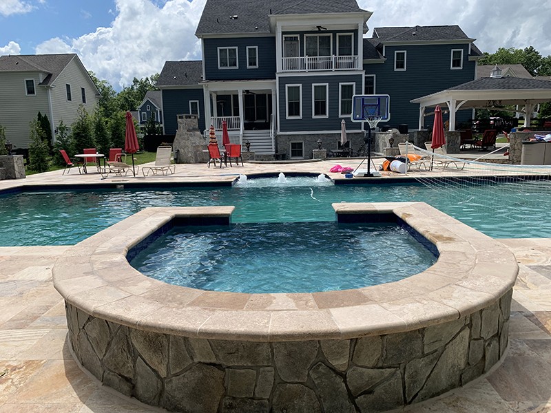 A well-designed above-ground pool