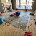cleaning sewer backup
